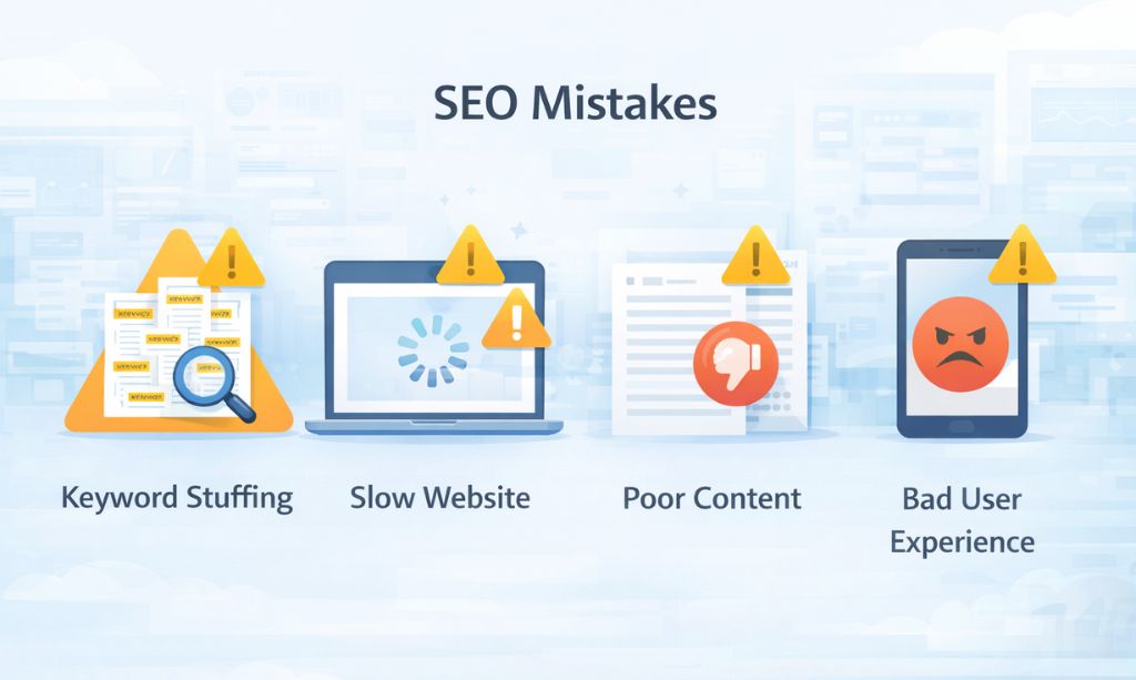 Common SEO mistakes beginners should avoid
