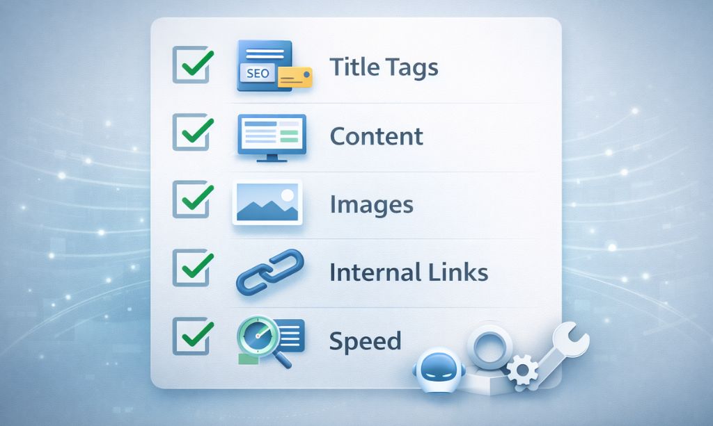 On Page SEO: The Complete Beginner’s Guide to Rank Higher in Google (2026) 8 On-page SEO checklist for beginners to optimize content before publishing