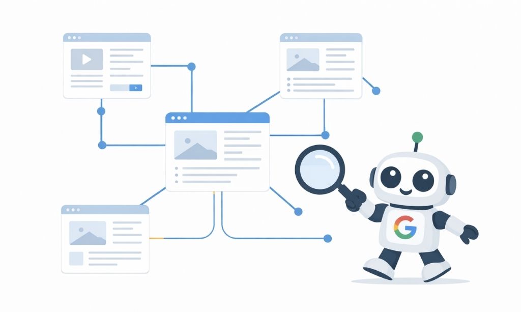 google crawling process illustration